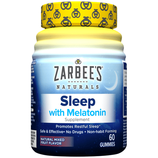 Zarbee's Naturals Sleep with Melatonin Mixed Fruit Flavor Supplement Gummies
