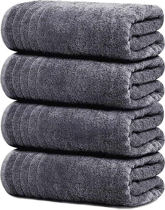 Tens Towels Large Bath Towels, 100% Cotton, 30 x 60 Inches Extra Large Bath Towels, Lighter Weight, Quicker to Dry