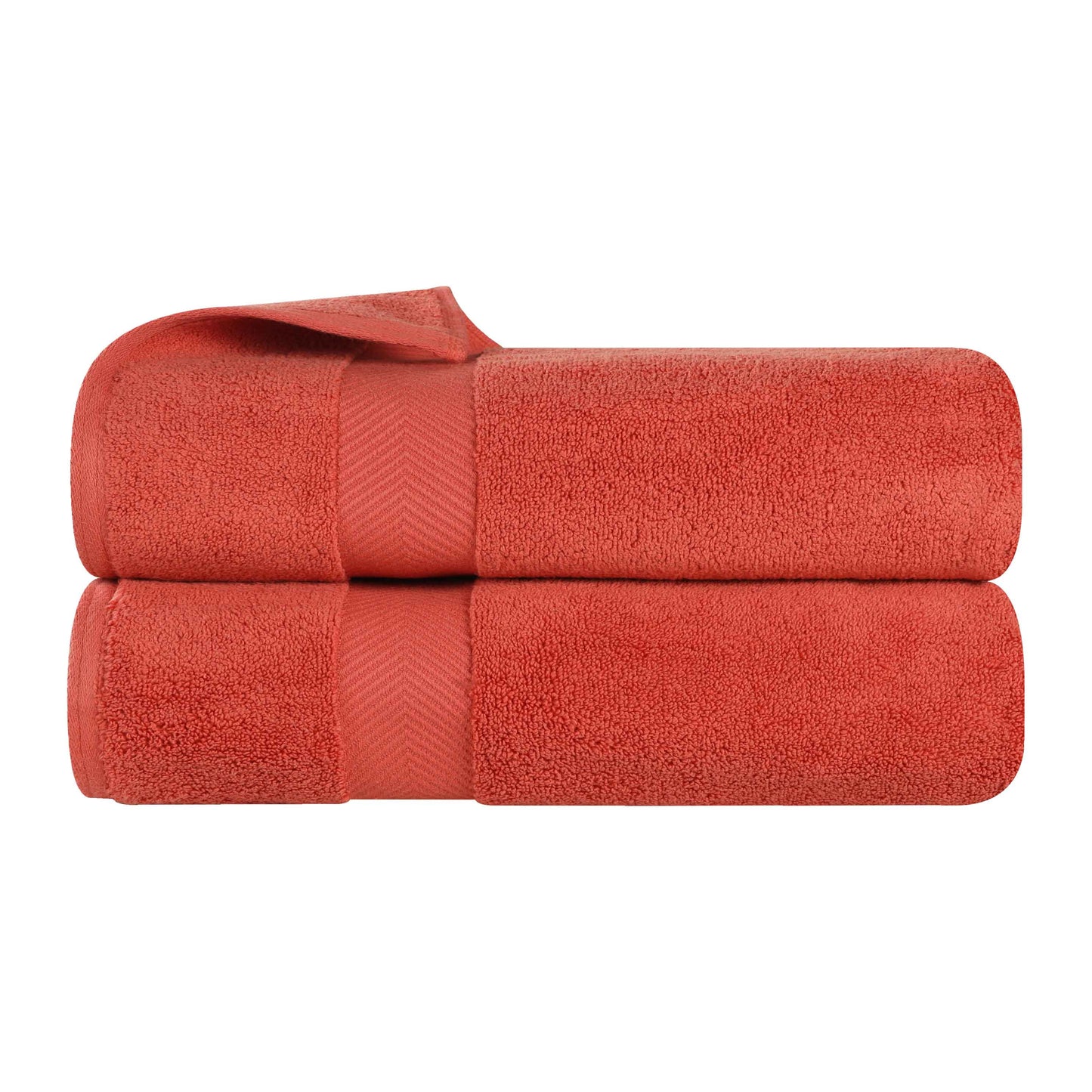Zero Twist Cotton 2 Piece Bath Towel Set