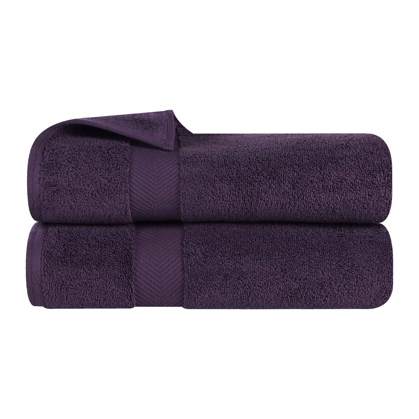 Zero Twist Cotton 2 Piece Bath Towel Set