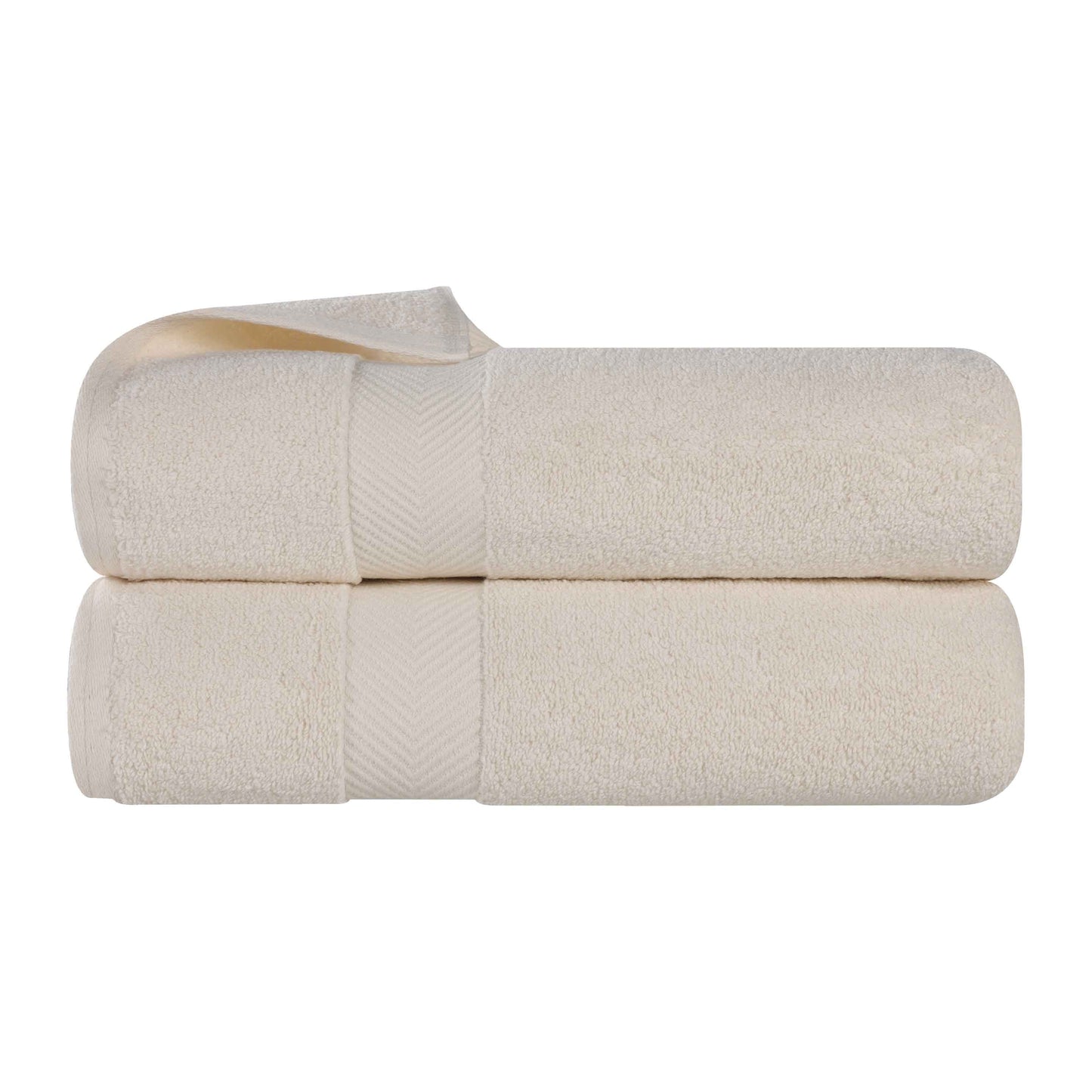 Zero Twist Cotton 2 Piece Bath Towel Set