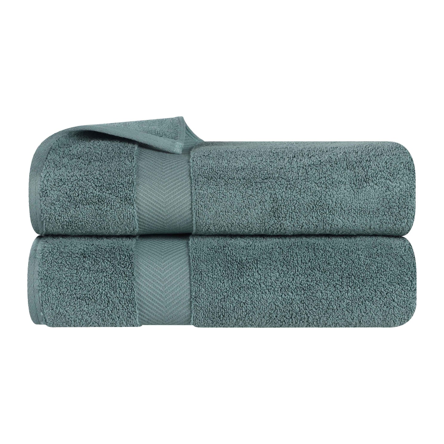 Zero Twist Cotton 2 Piece Bath Towel Set