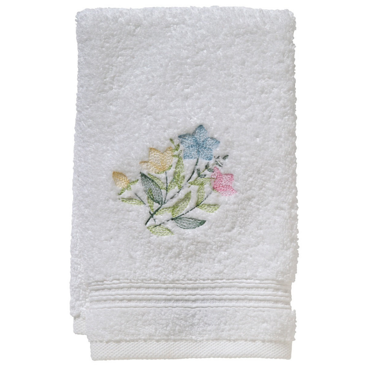 Terry Guest Towel With Embroidered Spring Meadow Design