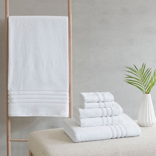 6 Piece Antimicrobial Bath Towel Set (4 Colors)