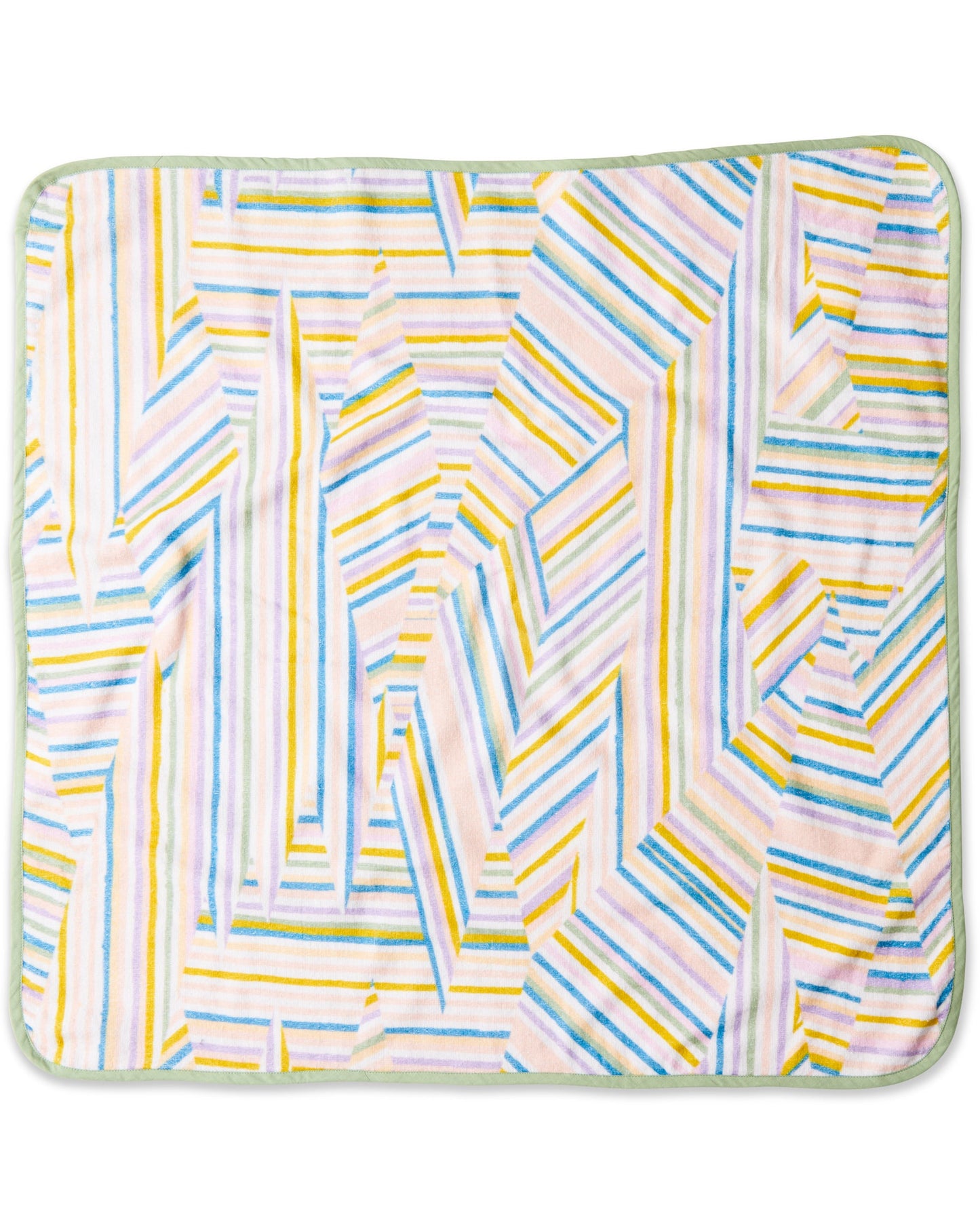 Stripes of Paros Printed Terry Baby Towel