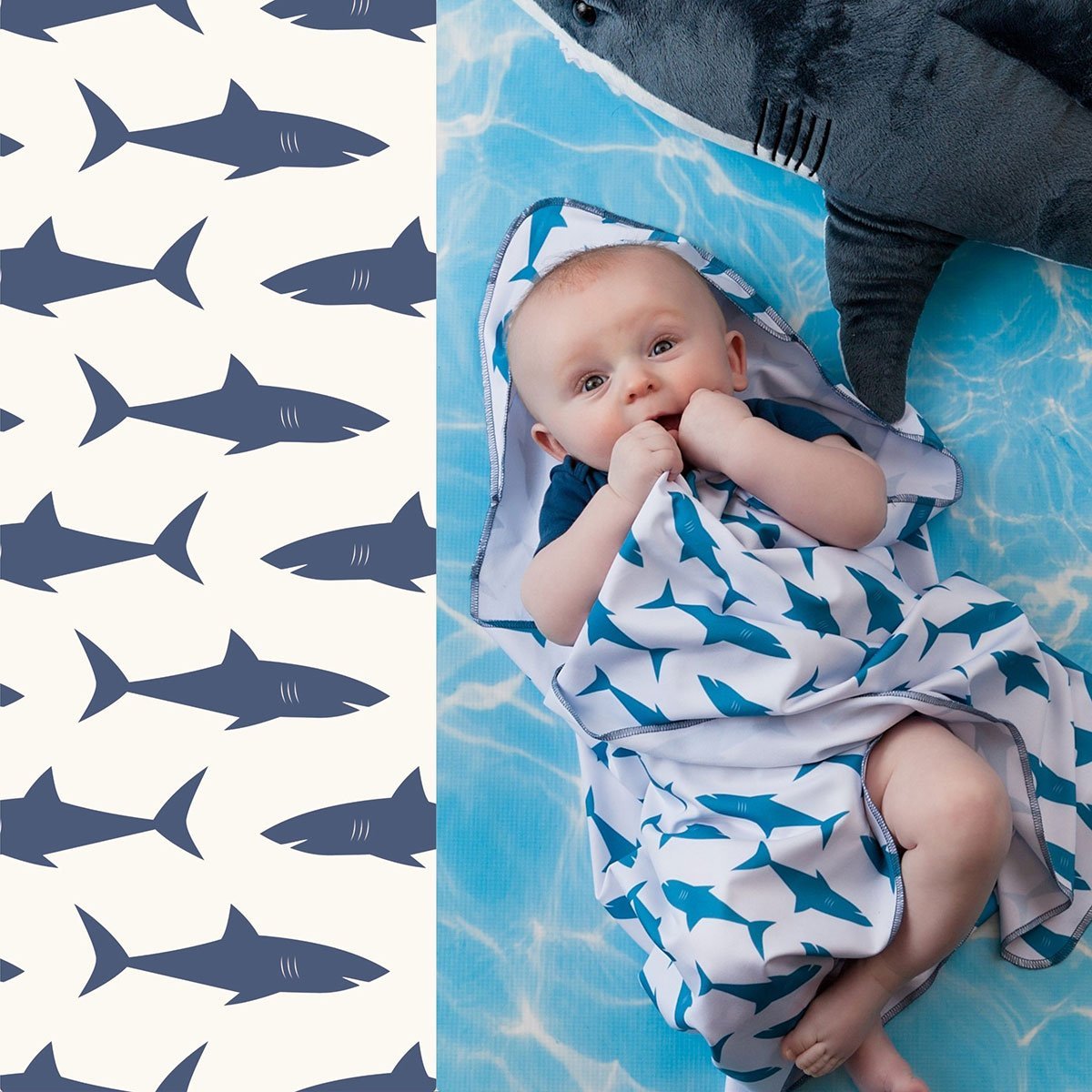 UPF 50+ Sunscreen Towel with Hood