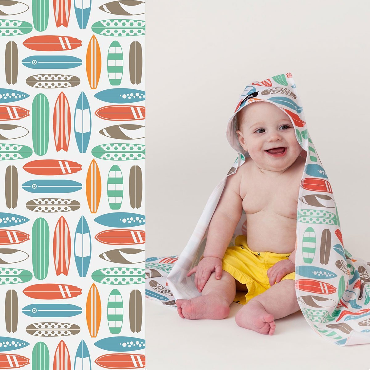 UPF 50+ Sunscreen Towel with Hood