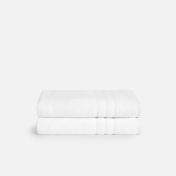The Wrap Terry Bath Towel - White Towels & Washcloths