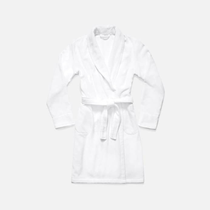 The Wrap Terry Robe - L / White Bath Towels & Washcloths