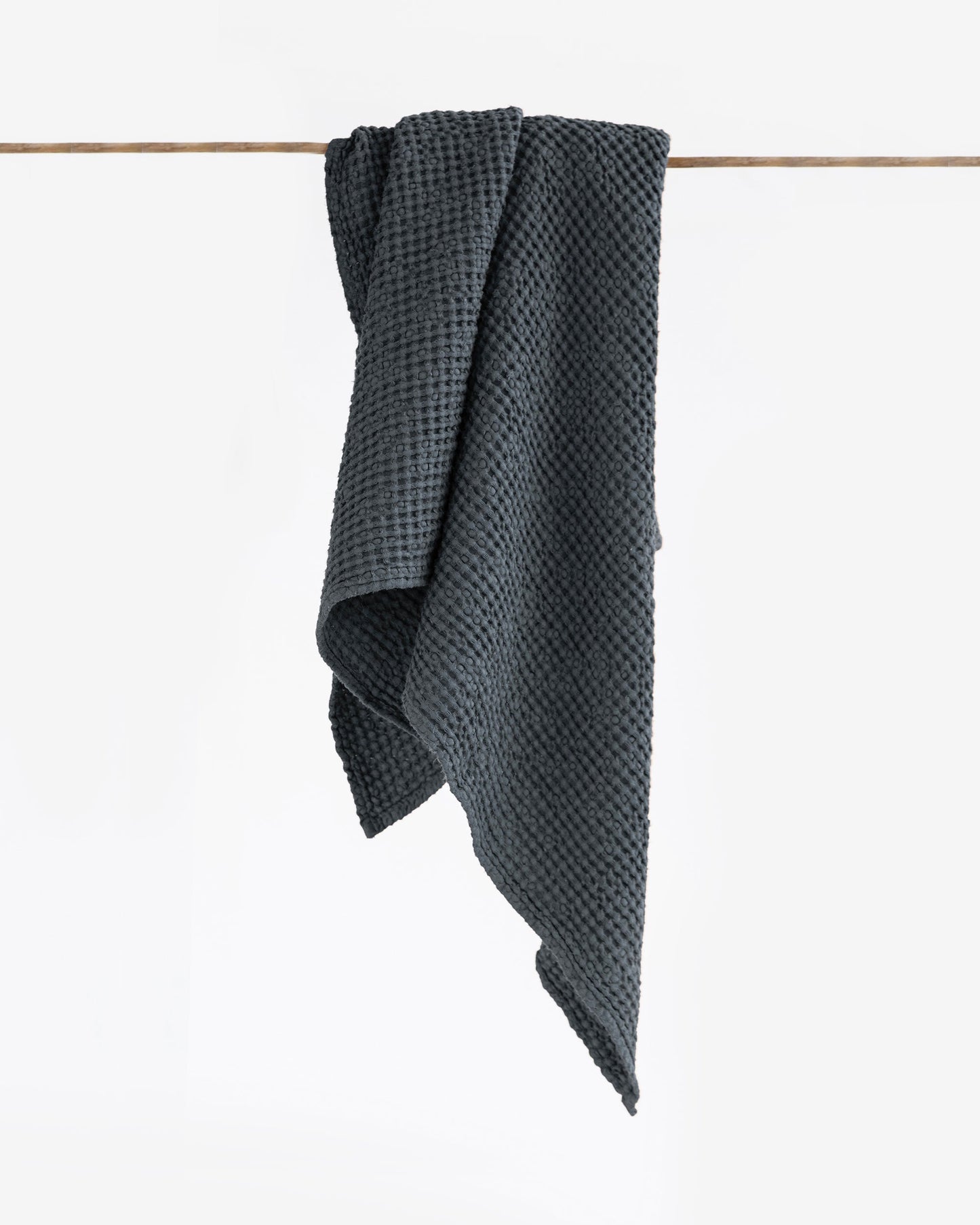 Waffle Bath Towel in Dark gray