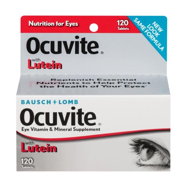 Bausch + Lomb Ocuvite Eye Vitamin & Mineral Supplement Tablets