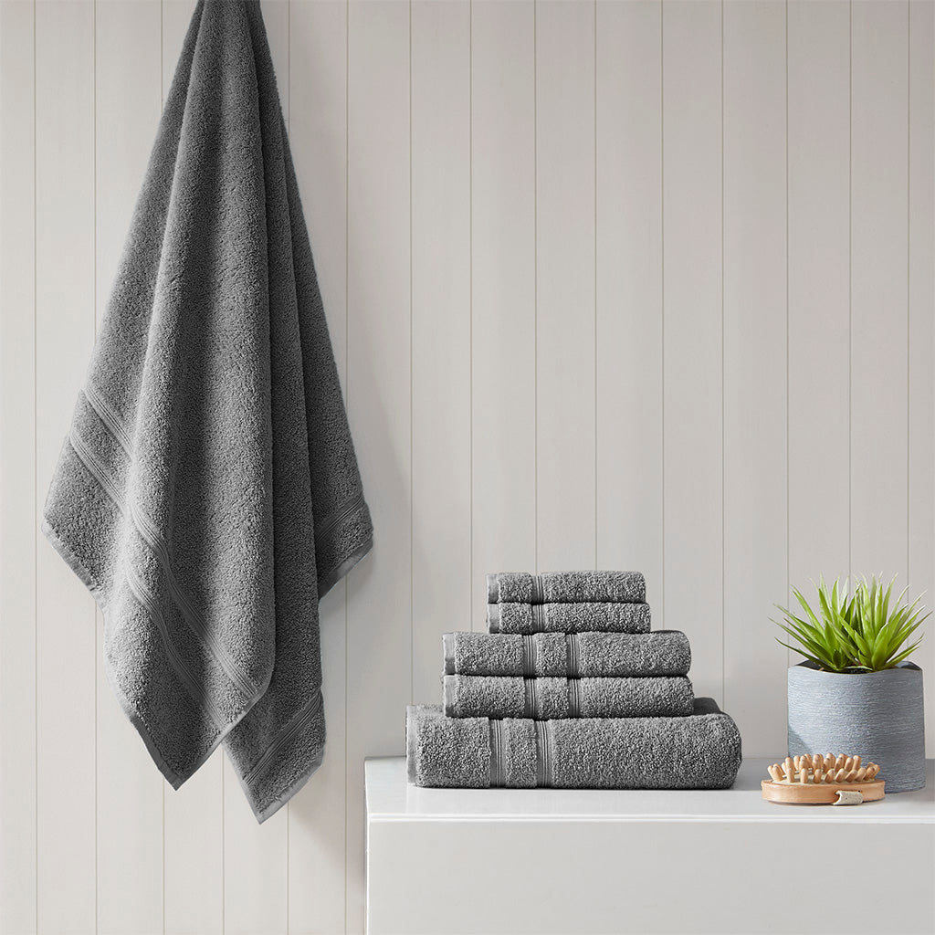 6 Piece Ultimate Comfort Cotton Towel Set (3 Colors)