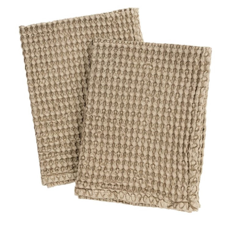 stonewashed waffle kitchen towel