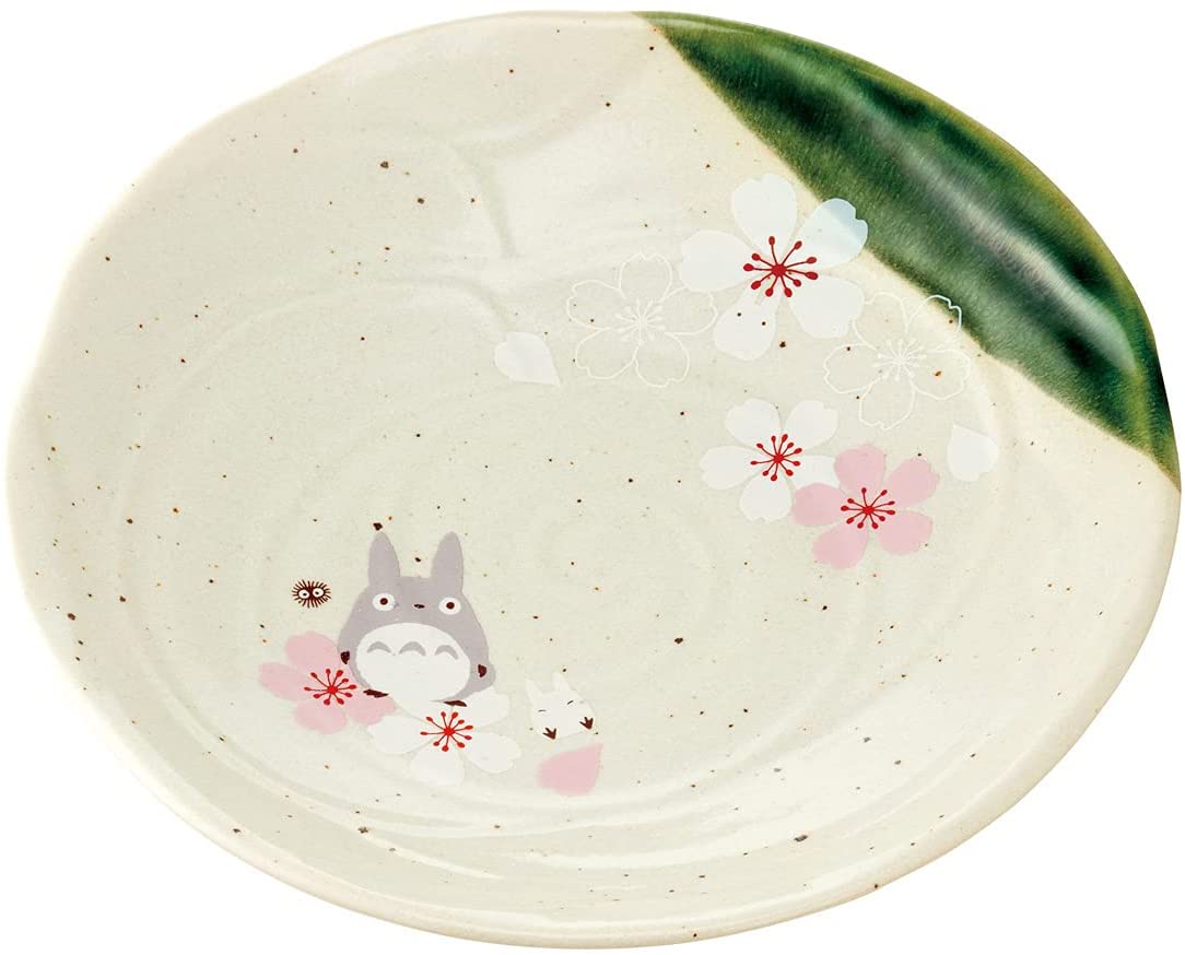 Totoro Traditional Japanese Dish Series - Dinner Plate (Sakura/ Cherry Blossom) "My Neighbor Totoro"