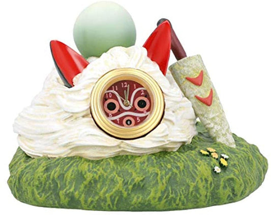Studio Ghibli Benelic [Upon San's Mask] Statue Desk Clock - Princess Mononoke - Official Studio Ghibli Merchandise