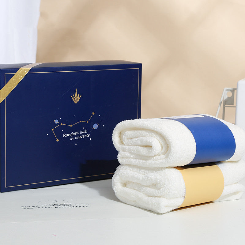 Star Embroidered Towel Dry Hair Cap Set Box - Wnkrs
