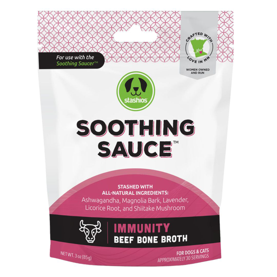 Stashios Soothing Sauce Bulk Immunity Beef 3oz,