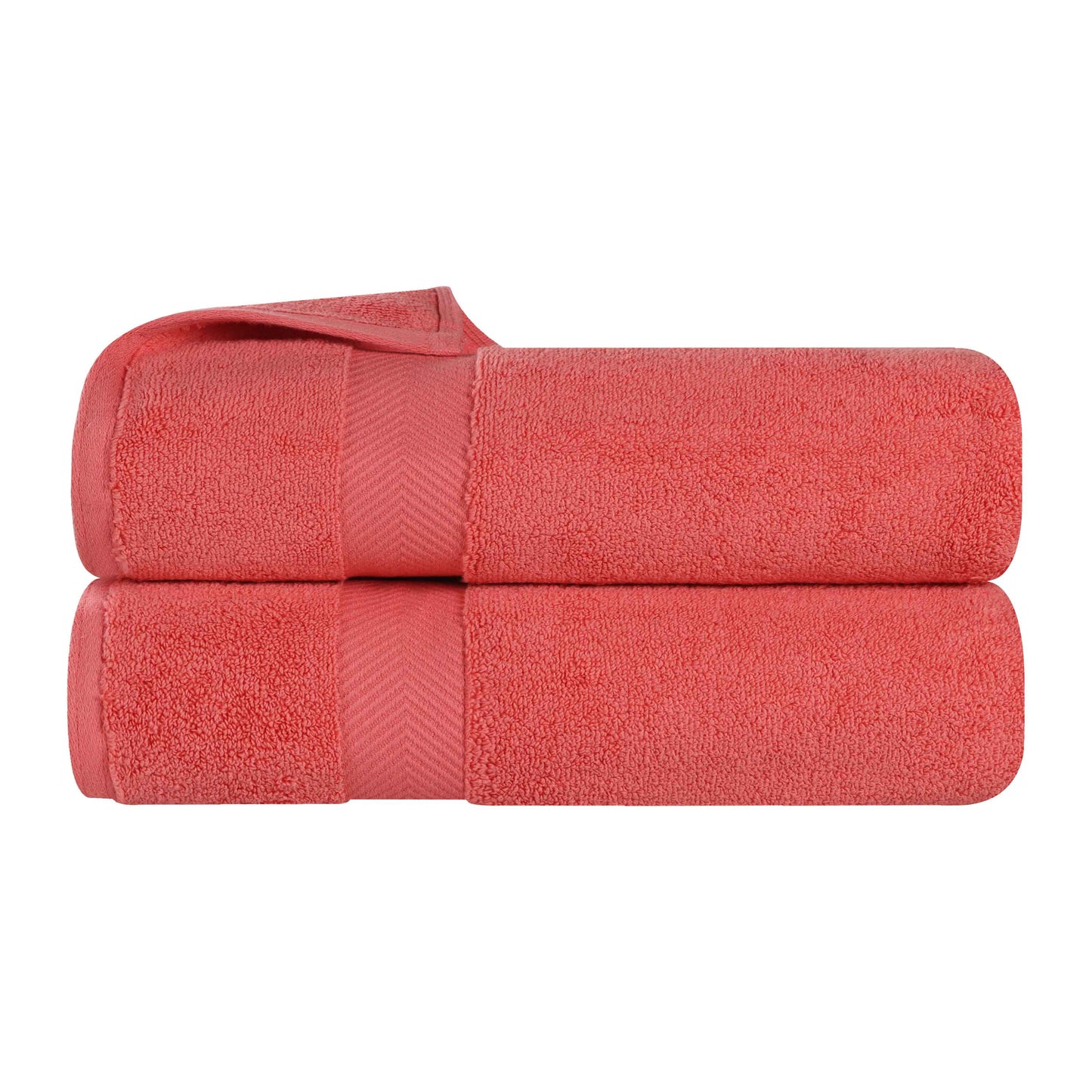 Zero Twist Cotton 2 Piece Bath Towel Set