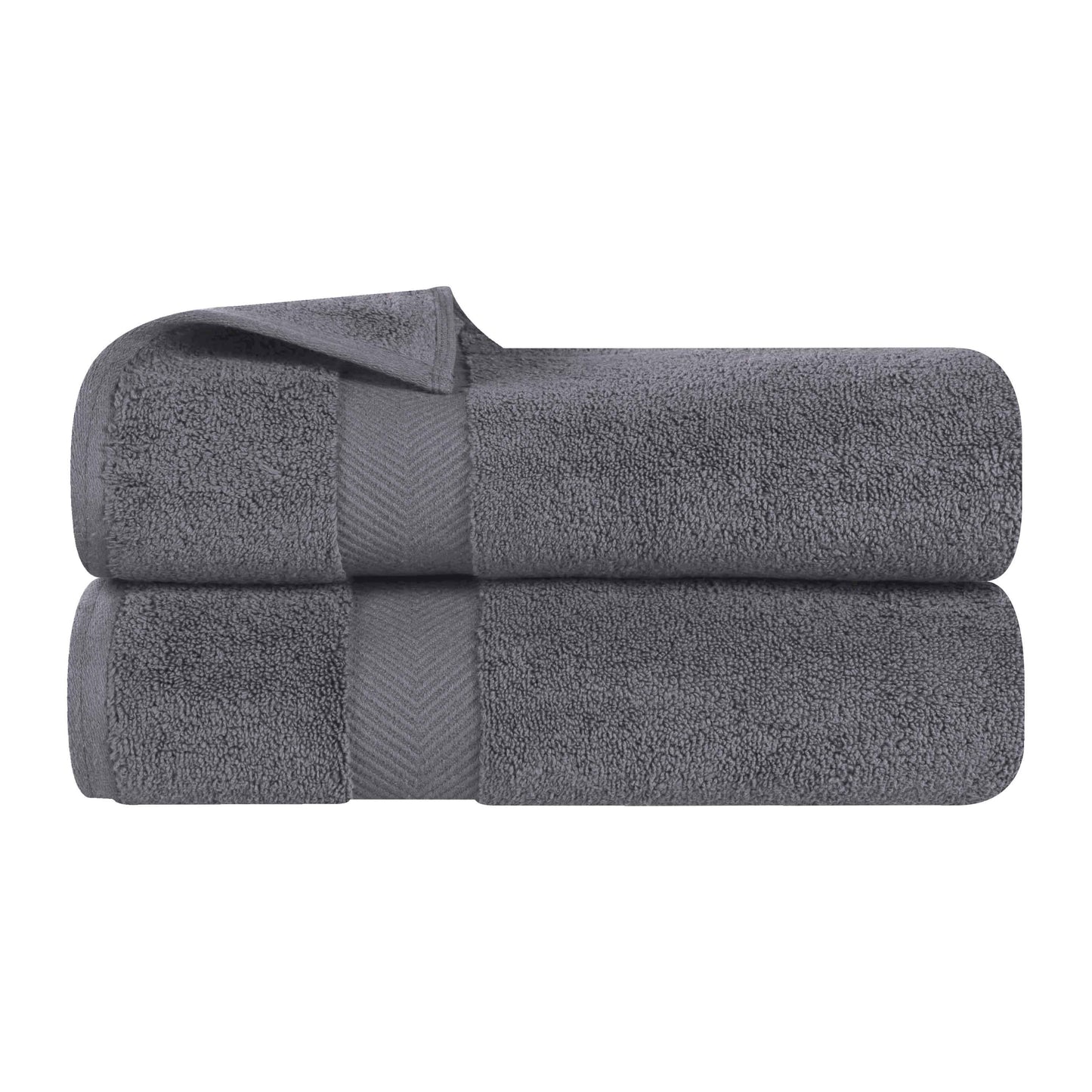 Zero Twist Cotton 2 Piece Bath Towel Set