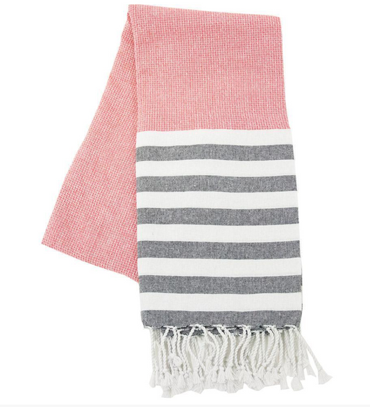Striped Fringed Beach Towels