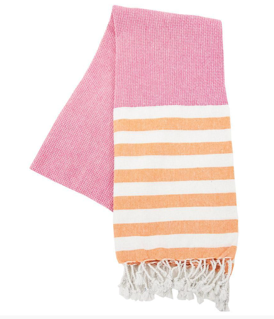Striped Fringed Beach Towels