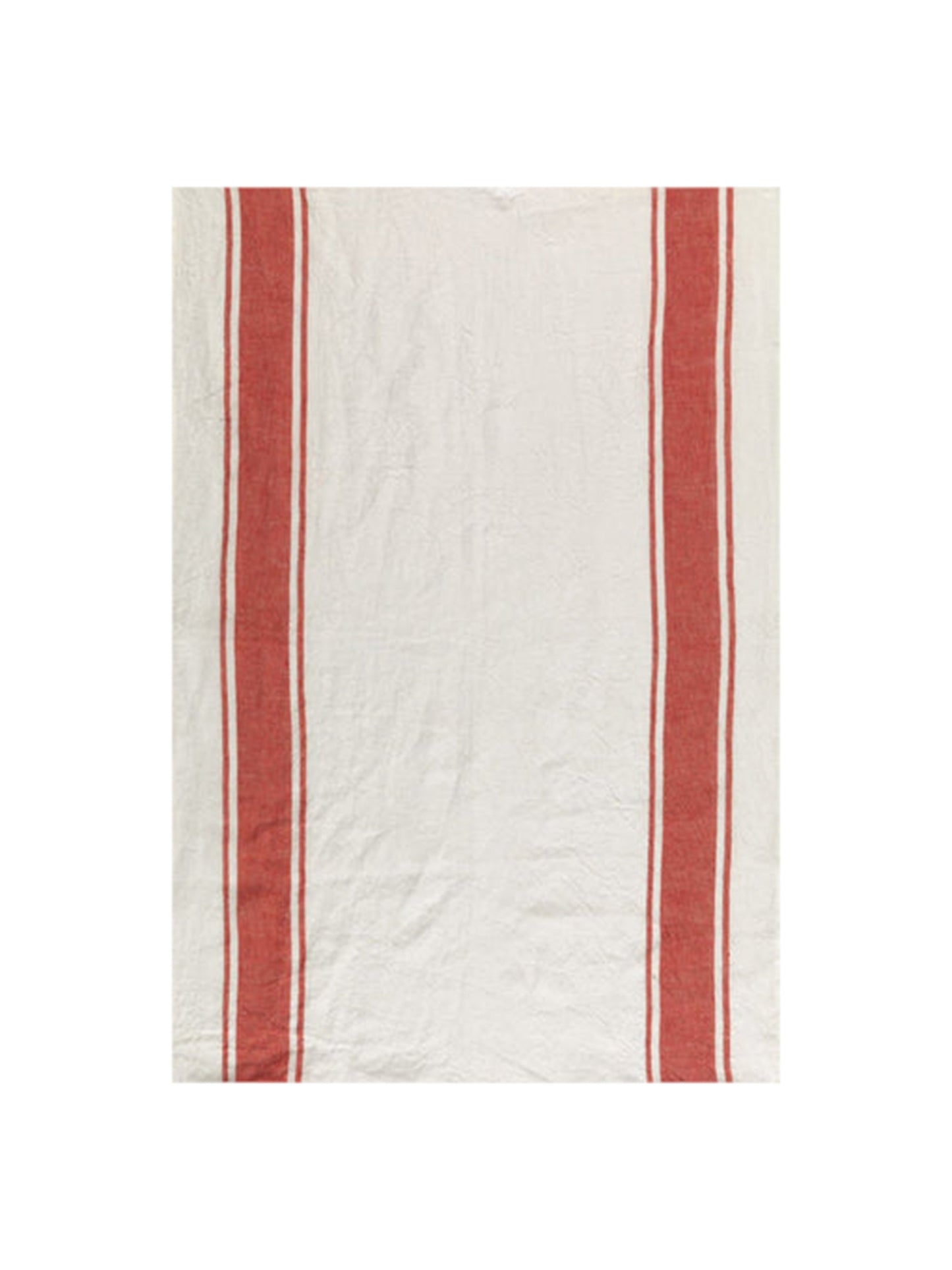 Striped Linen Kitchen Towel  Red Weston Table