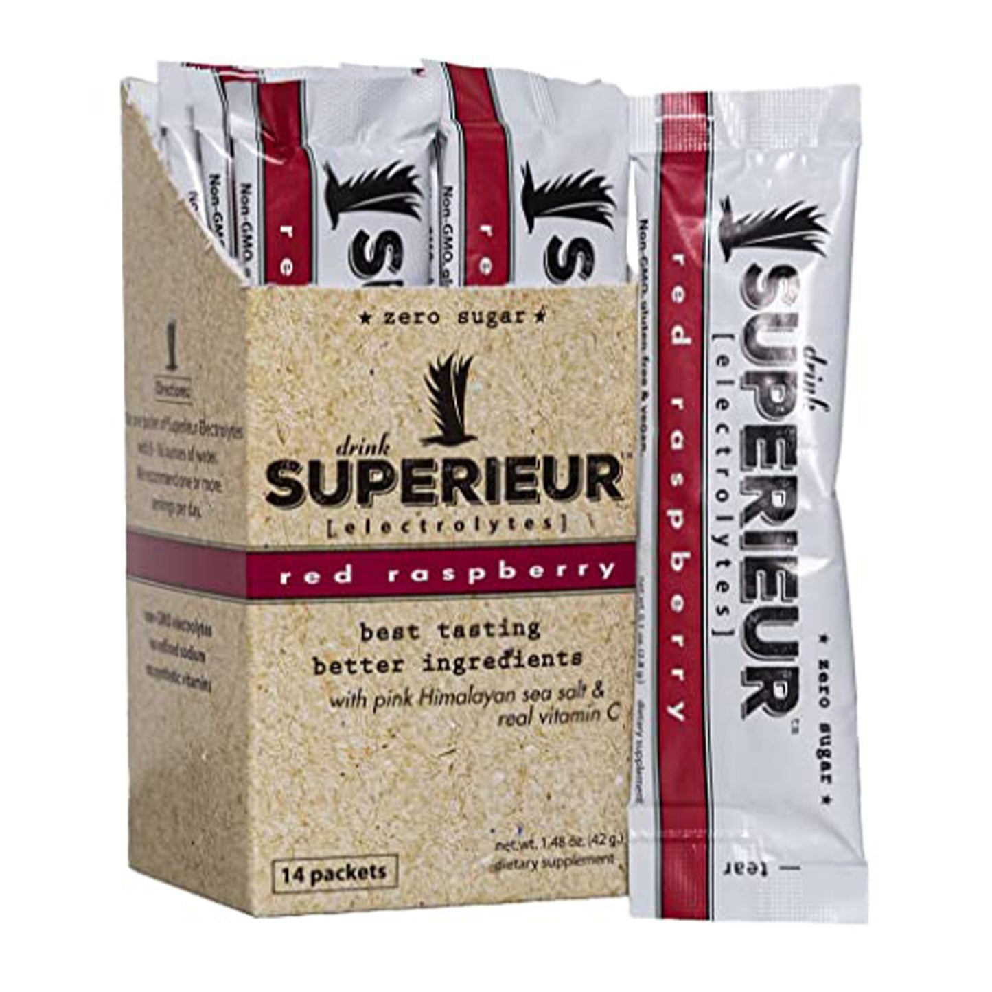 Superieur Electrolytes - Red Raspberry, Various Sizes