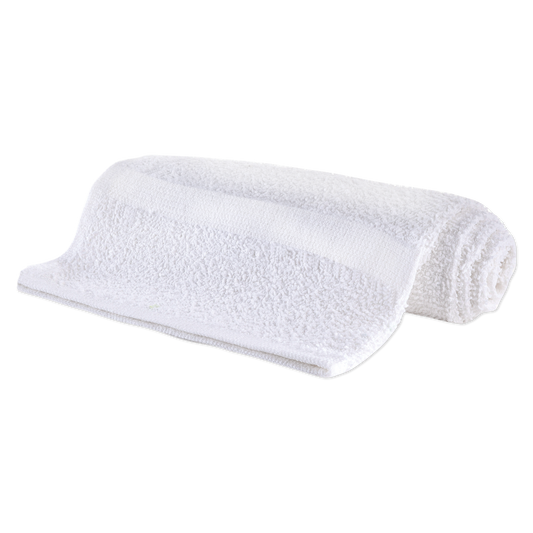 *Cotton Towel, 16" x 27", Basic - White - 12 Pack
