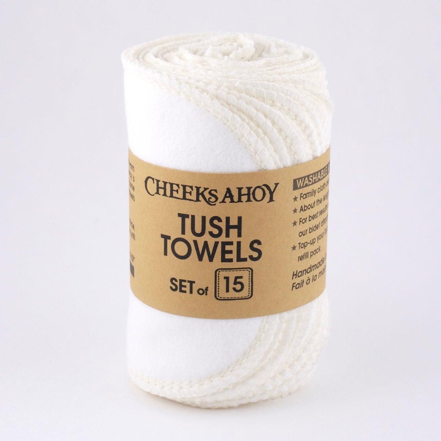 Tush Towels • Reusable Toilet Tissue •