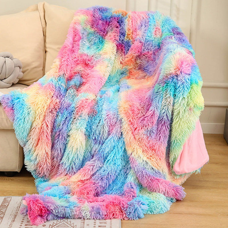 Tie Dyed Winter Double Layer Blanket - Wnkrs