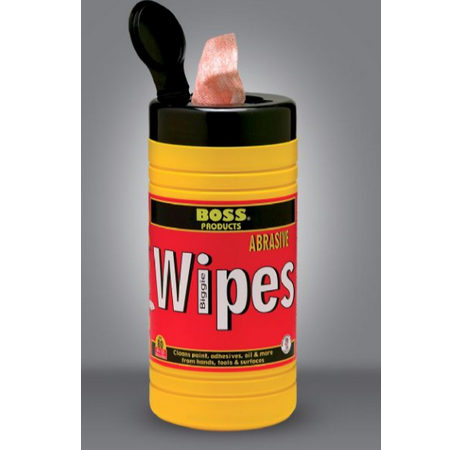 BOSS 89300 - Dual Sided Smooth/Abrasive Cloth Towelettes
