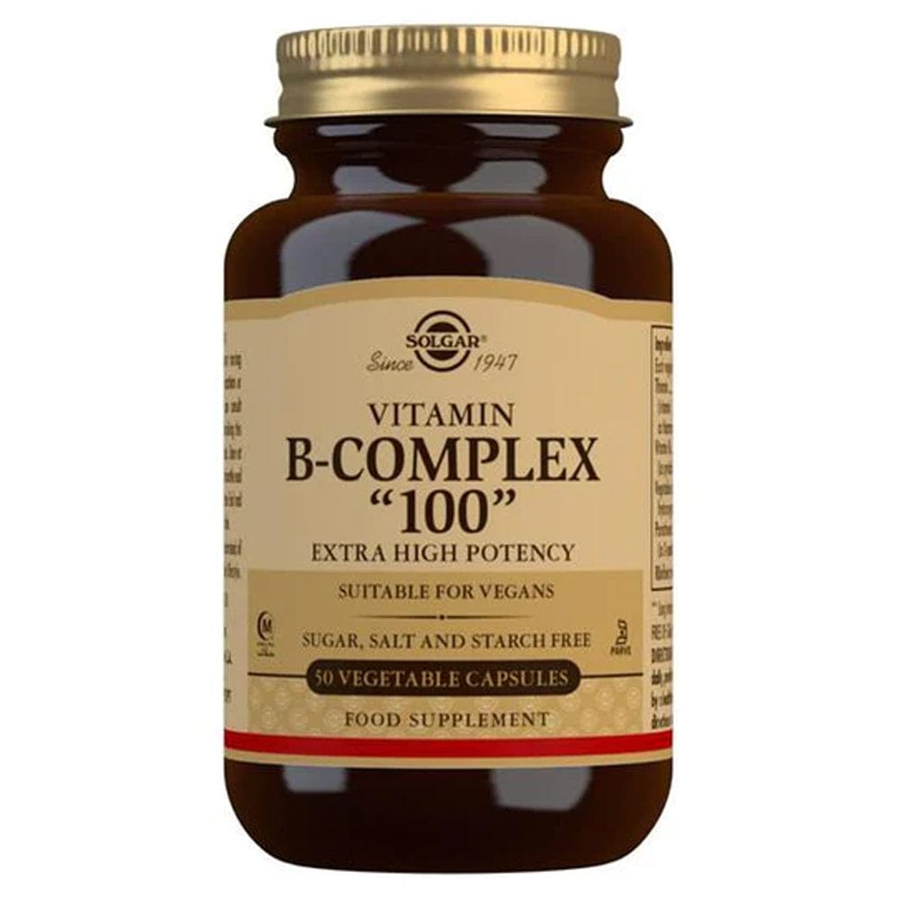Solgar Vitamin B-Complex "100" Extra High Potency 50 Vegetable Capsules