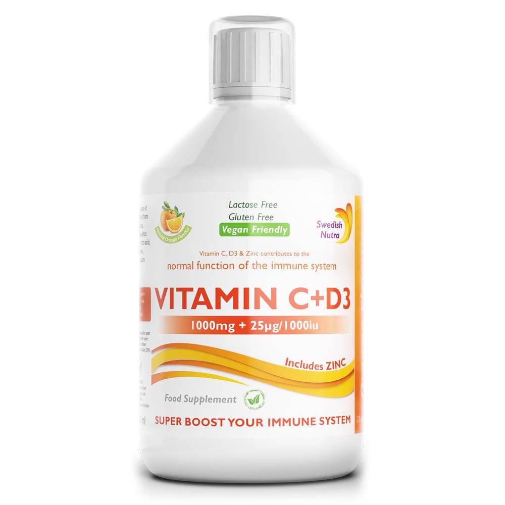 Swedish Nutra Vitamin C & Vitamin D3 500ml
