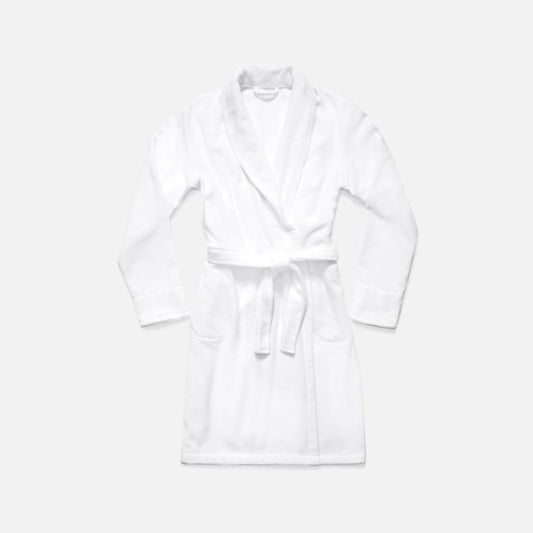 The Wrap Terry Robe - L / White Bath Towels & Washcloths